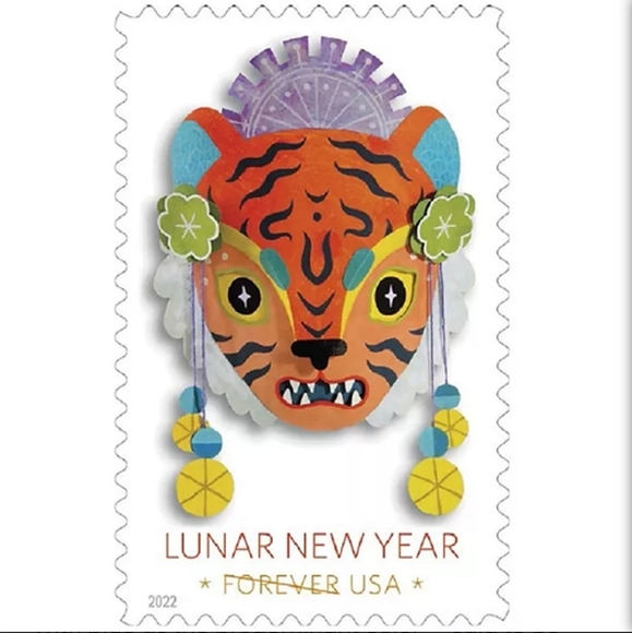 100 Lunar New Year of the Tiger 2022 Forever Postage Stamps USPS Mail Stamp - Picture 2 of 8